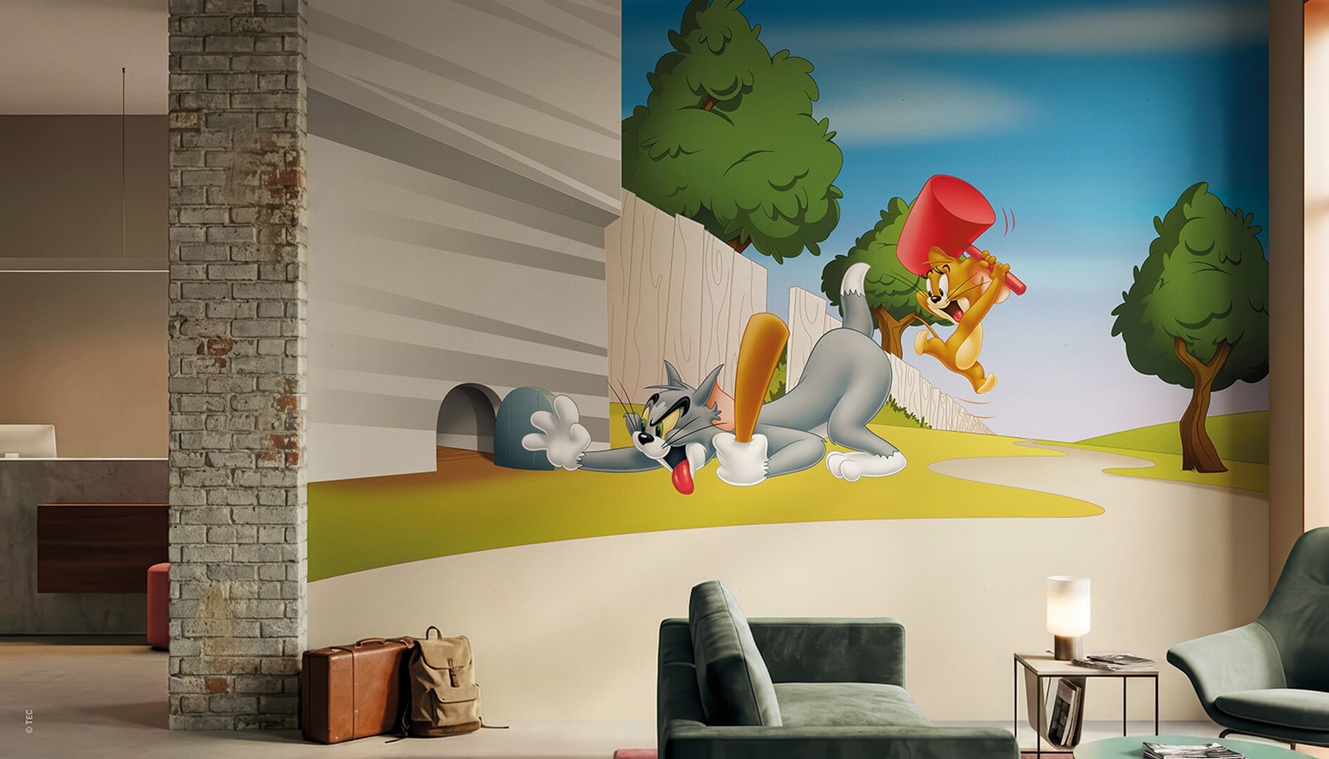 Fototapeta London Art Tom & Jerry WBT&J124-2 Warner Bros