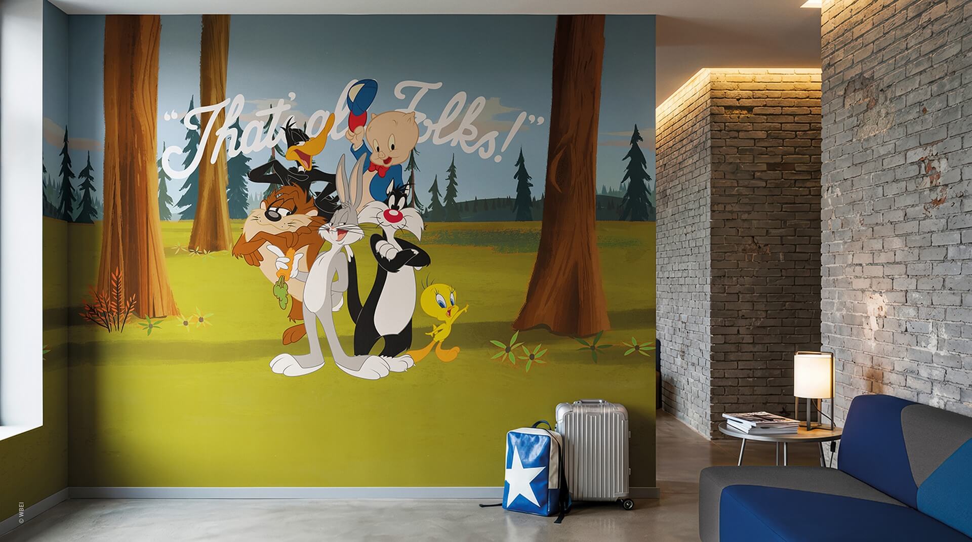 Fototapeta London Art Looney Tunes WBLT201-2 Warner Bros