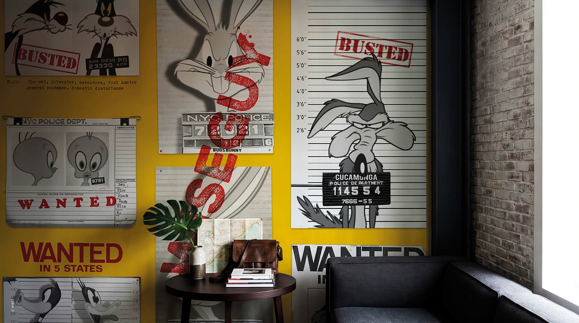 Tapeta London Art Looney Tunes WBLT215-2 Warner Bros