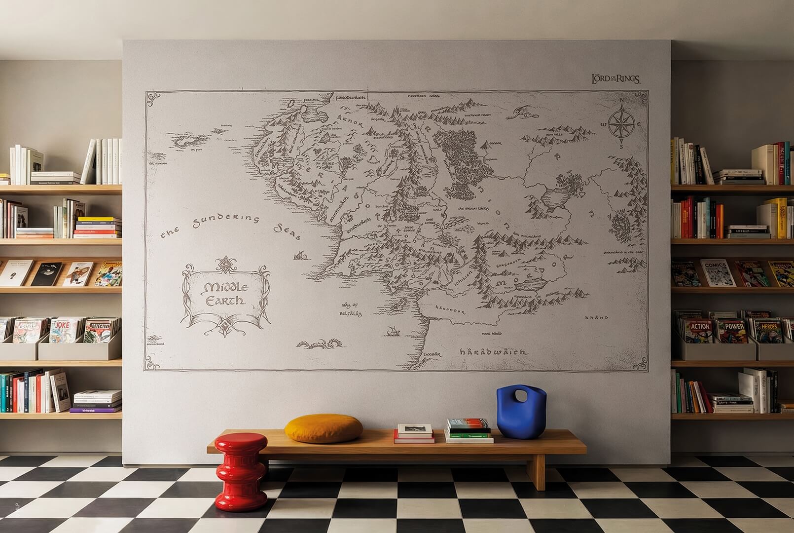 Fototapeta mapa London Art Lord OF The Rings WBLOTR401-1 Warner Bros