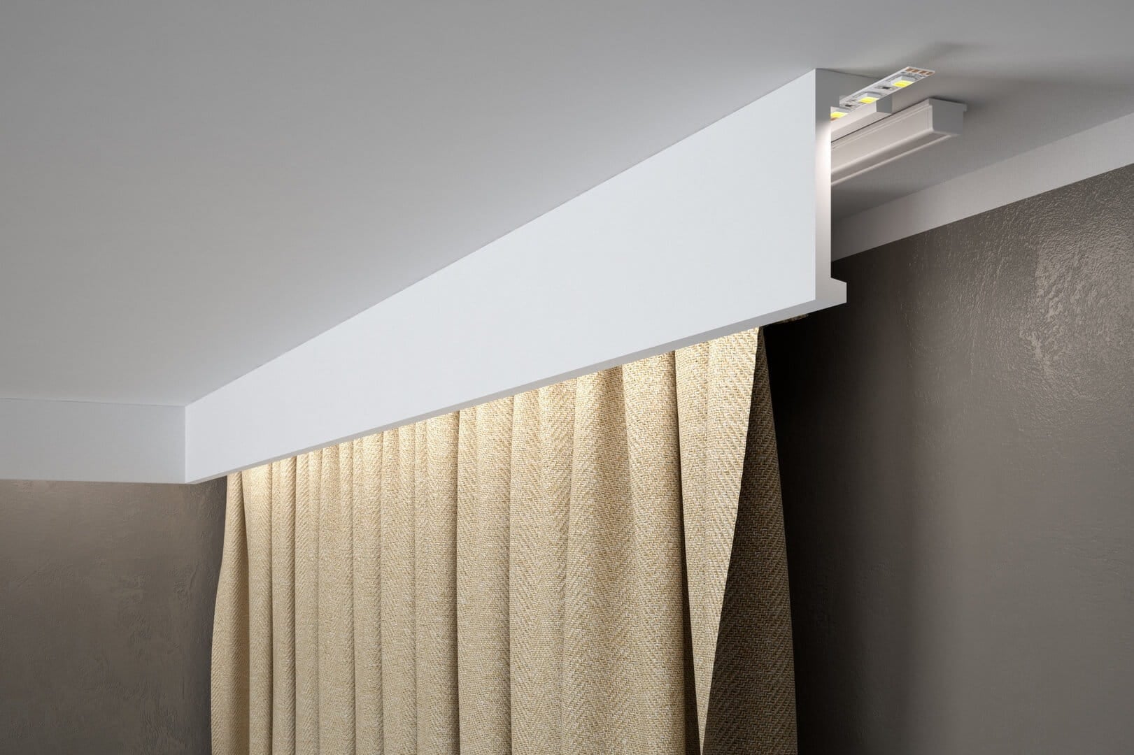 Osłona karnisza LED QL026T Mardom Decor wys. 10cm
