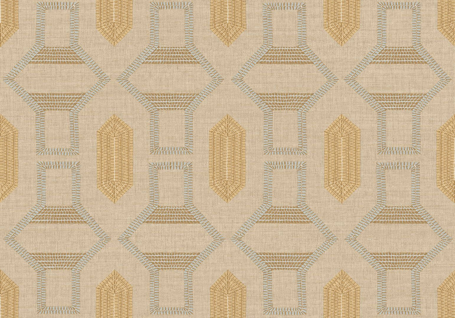 Tapeta geometryczna Casamance 78190610 Racines - 100 cm szer.