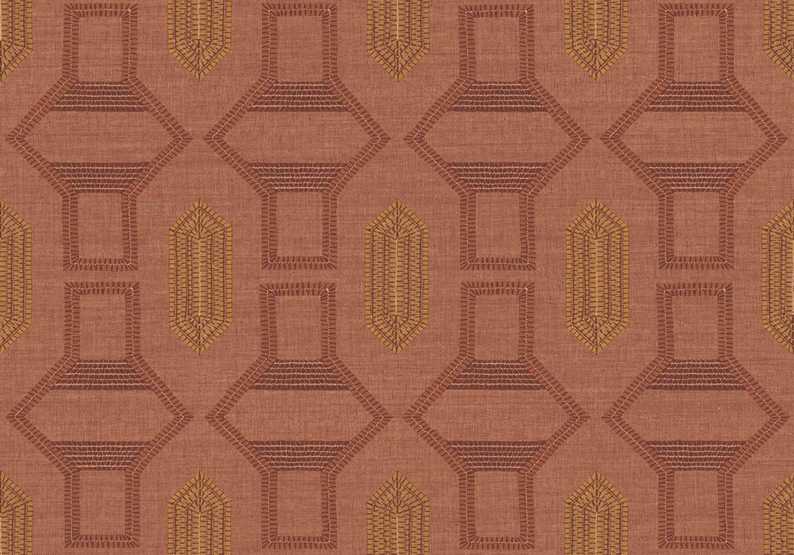 Tapeta geometryczna Casamance 78190712 Racines - 100 cm szer.