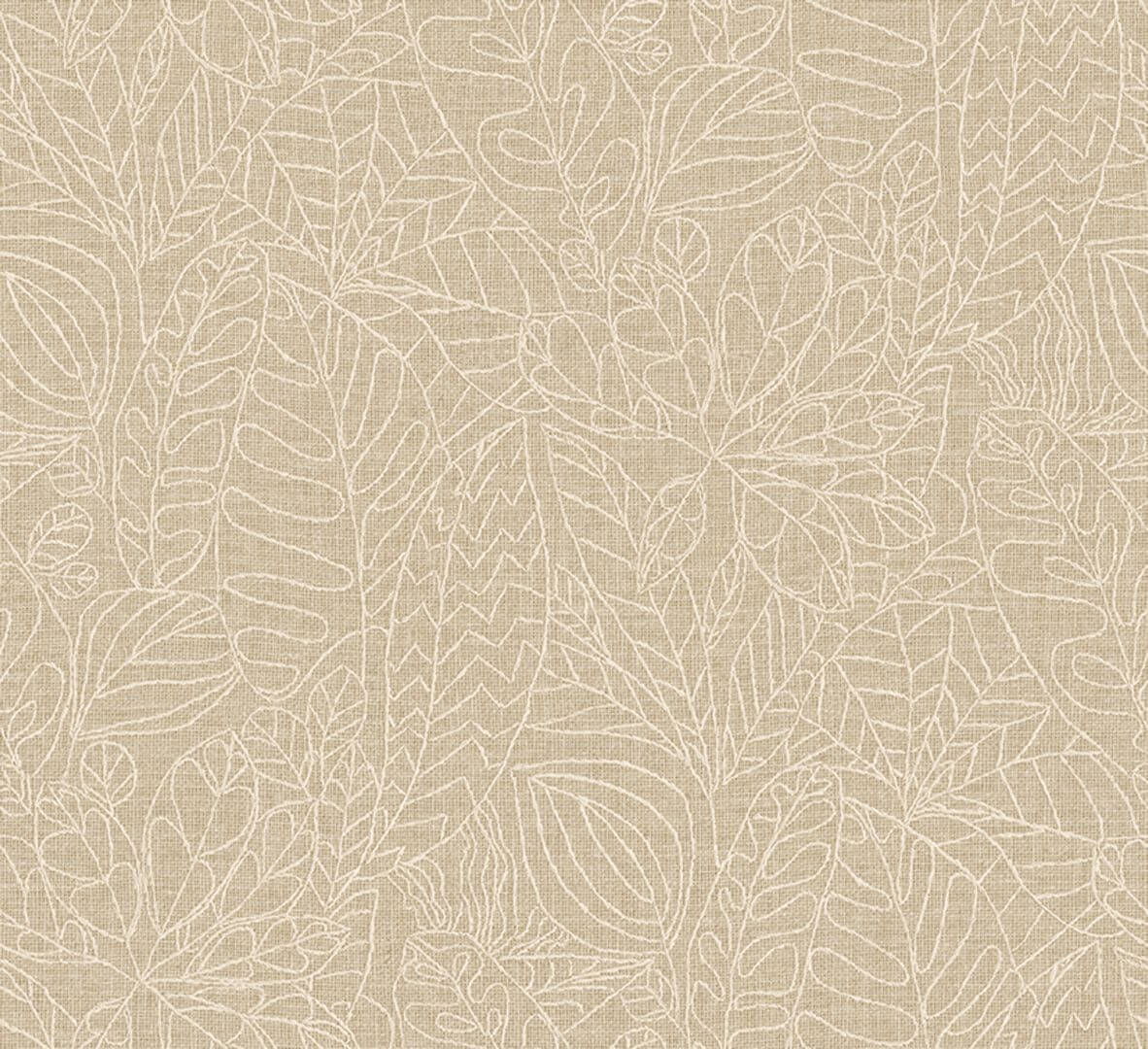 Tapeta haftowane liście Casamance 78201018 Argania Racines