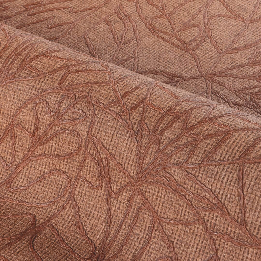 Tapeta haftowane liście Casamance 78201324 Argania Racines