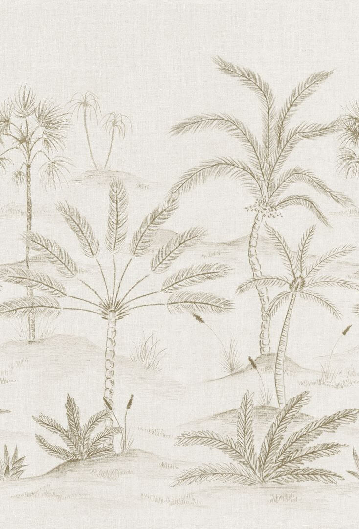 Mural krajobraz gaju palmowego Casamance 78223772 Skoura Racines