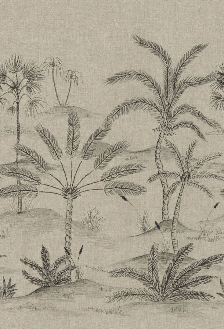 Mural krajobraz gaju palmowego Casamance 78223874 Skoura Racines