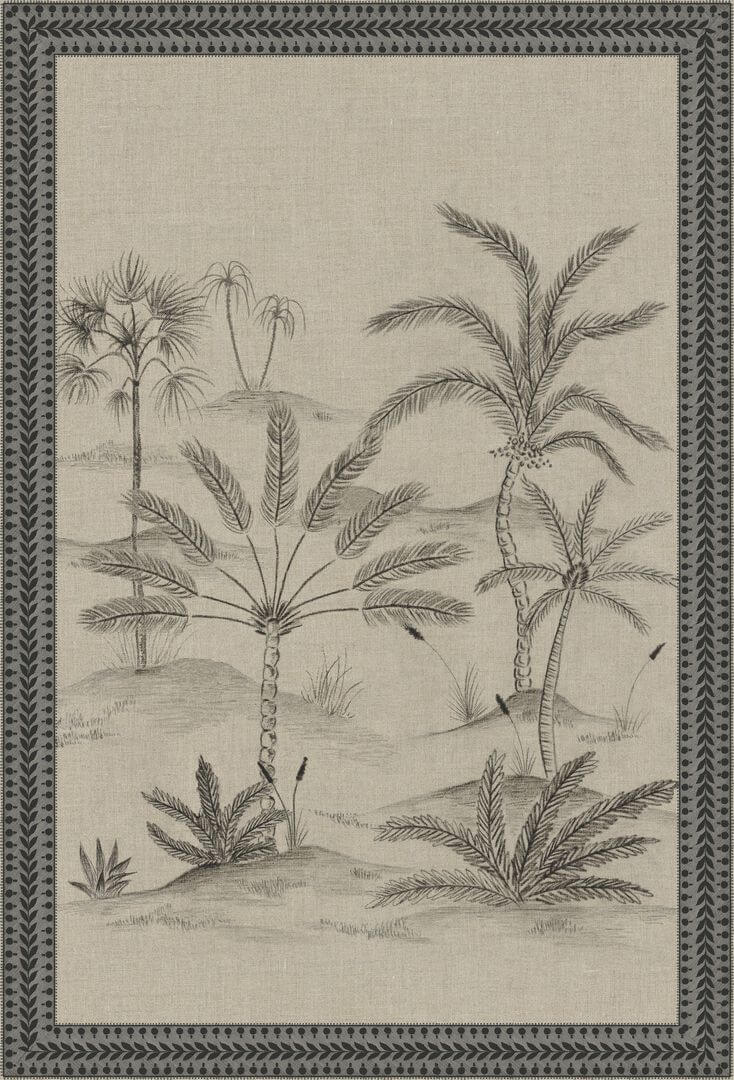 Mural krajobraz gaju palmowego Casamance 78244078 Skoura Encadre Racines