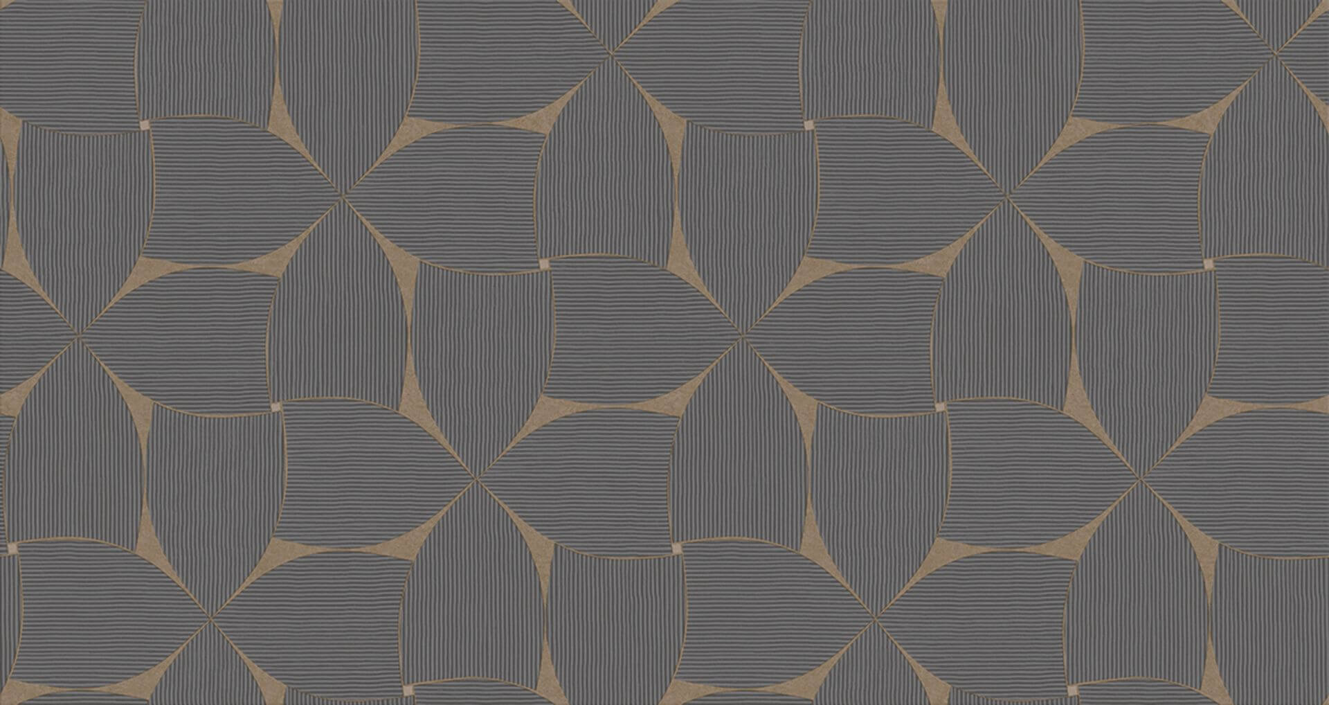Tapeta geometryczna Casamance 78130610 Sienna Striato - 100 cm szer.