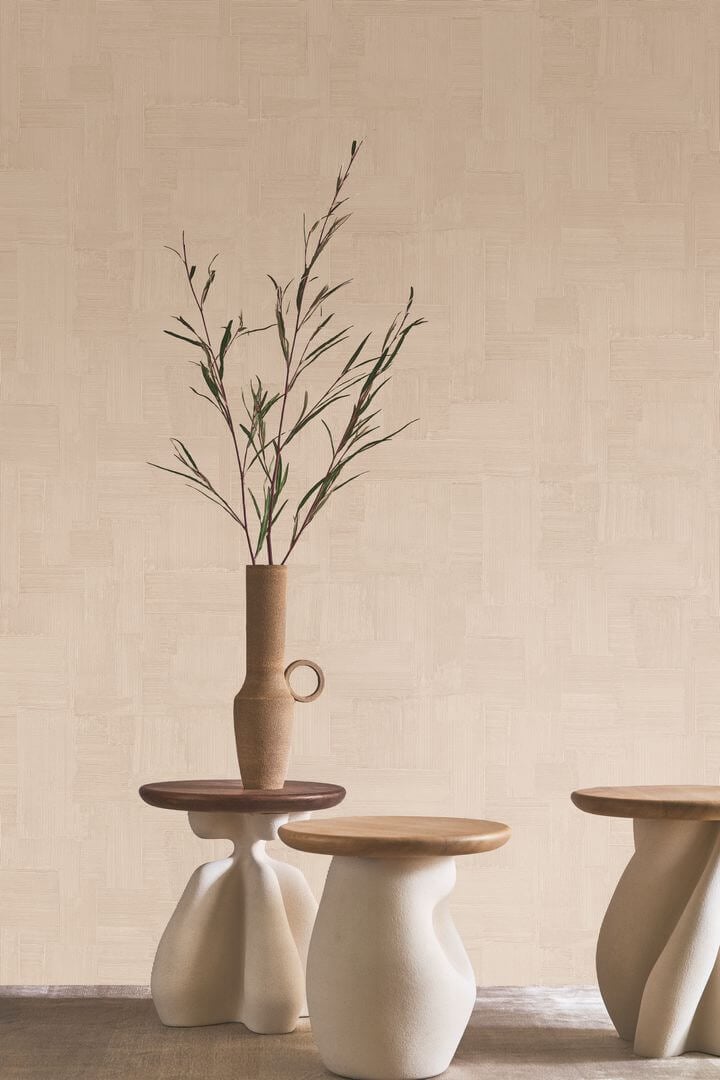 Tapeta geometryczna z efektem tynku Casamance 78151732 Pienza Striato