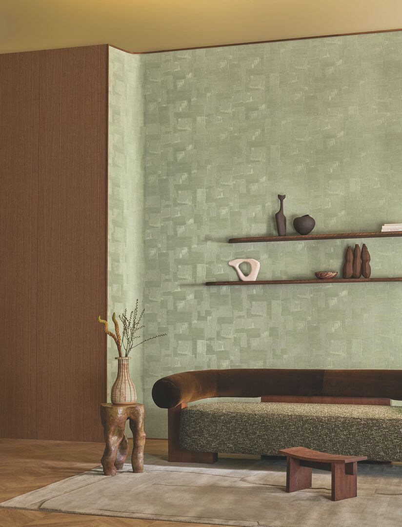 Tapeta geometryczna z efektem tynku Casamance 78151936 Pienza Striato