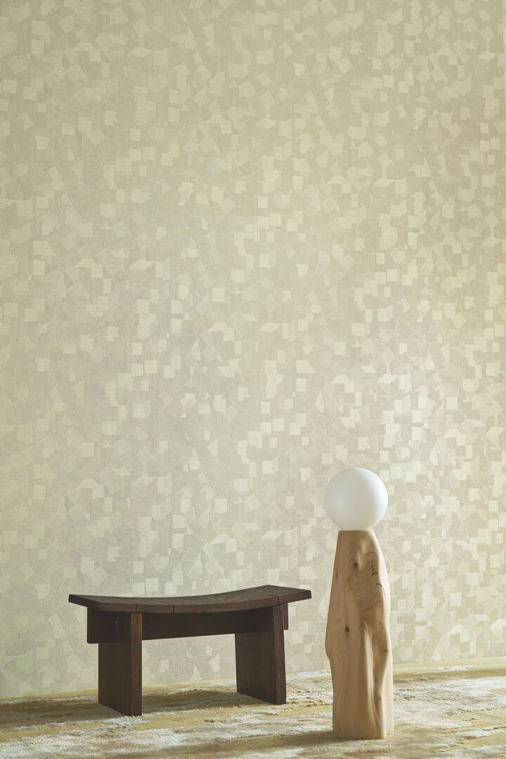 Tapeta geometryczna z efektem tynku Casamance 78173262 Volterra Striato