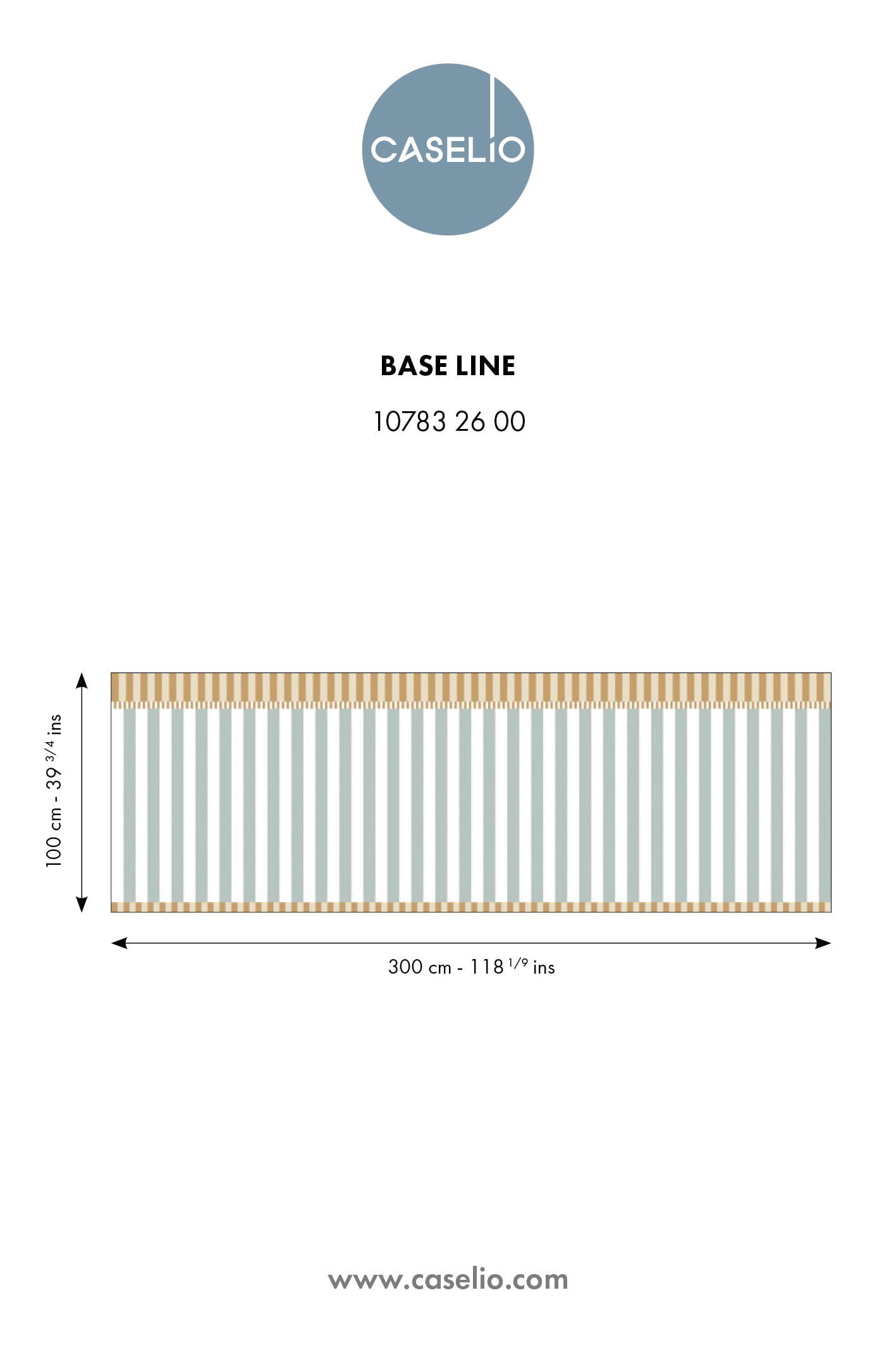 Mural w pasy Caselio MIP 107832600 Base Line