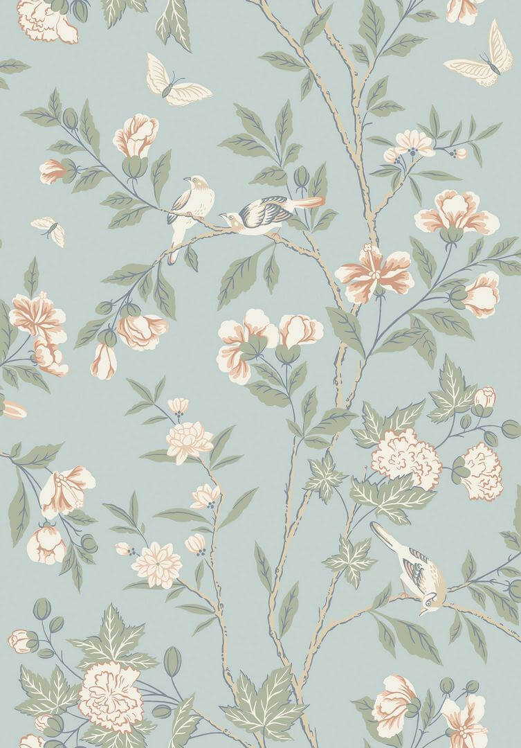 Tapeta w stylu chinoiserie Boras Tapeter 8702 Sophia Magdalena Herrgard