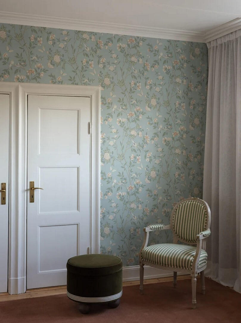 Tapeta w stylu chinoiserie Boras Tapeter 8702 Sophia Magdalena Herrgard