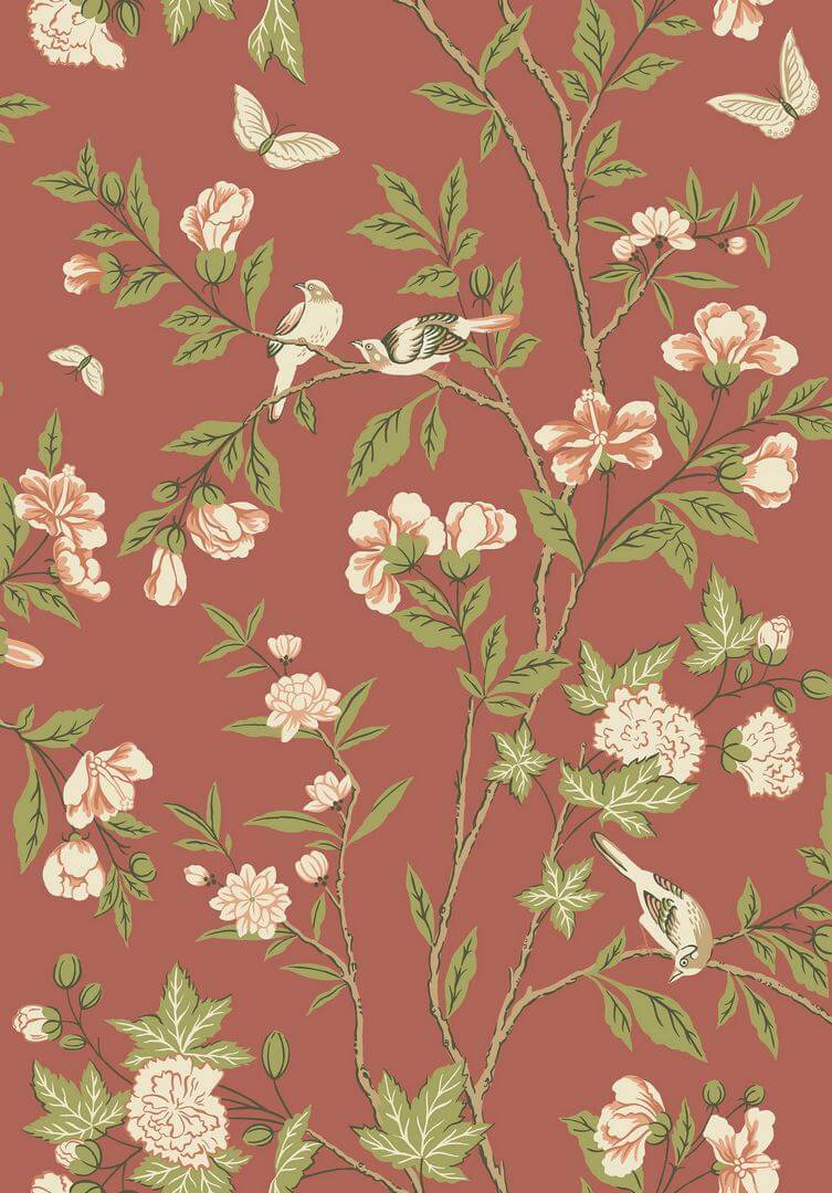 Tapeta w stylu chinoiserie Boras Tapeter 8704 Sophia Magdalena Herrgard