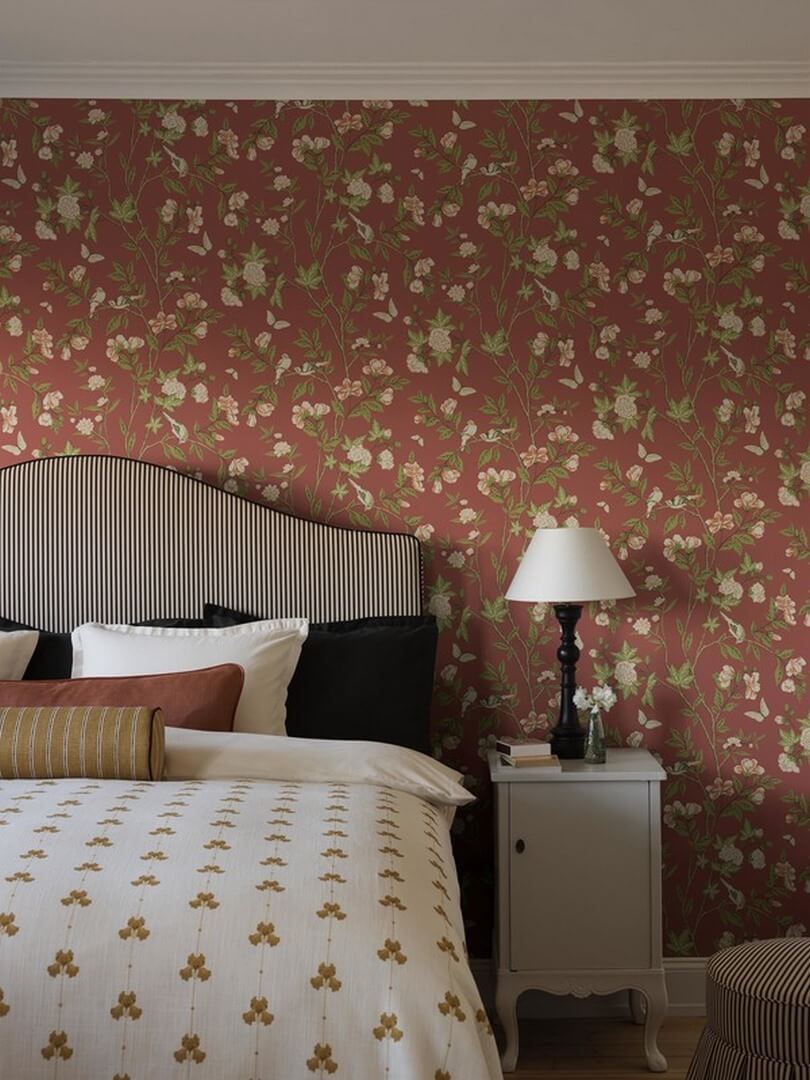 Tapeta w stylu chinoiserie Boras Tapeter 8704 Sophia Magdalena Herrgard