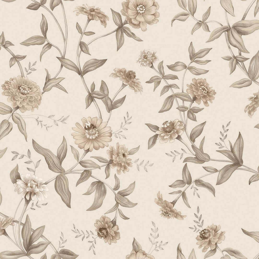 Tapeta kwiatowe pnącza Boras Tapeter 9151 Zinnia Flowers
