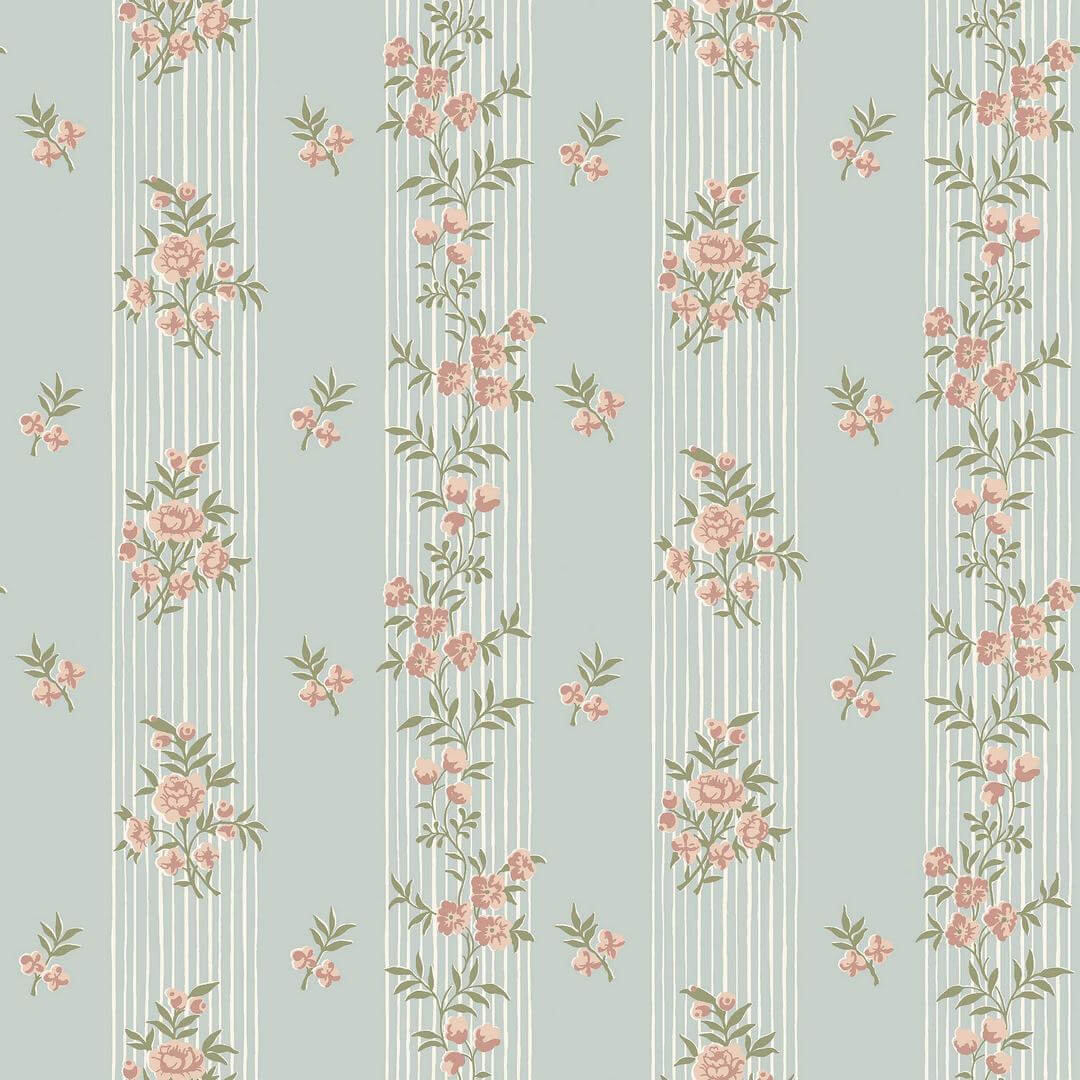 Tapeta kwiaty i pasy Boras Tapeter 9164 Hufvudsta Gard Flowers