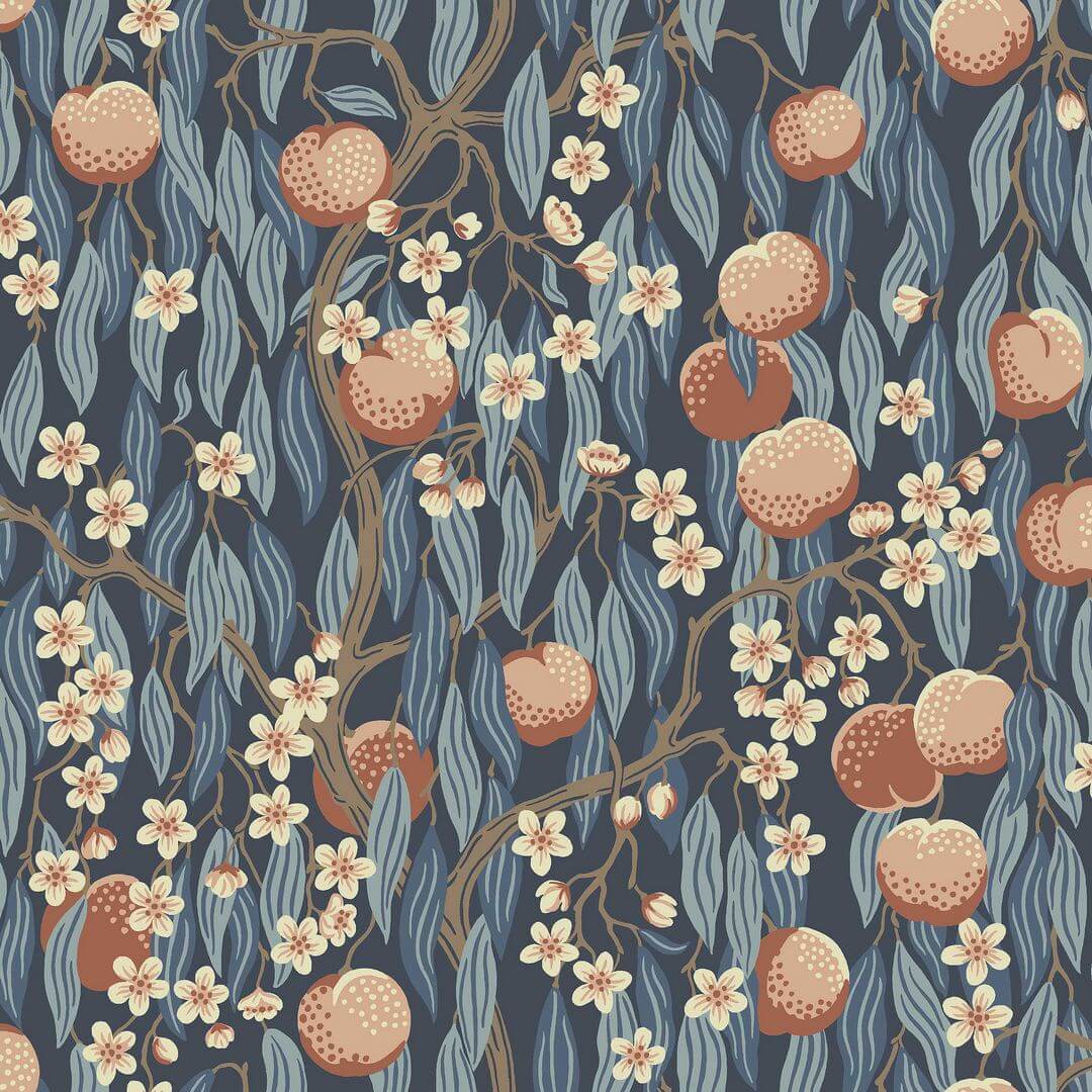 Tapeta owoce Boras Tapeter 9167 Persikotrad Flowers