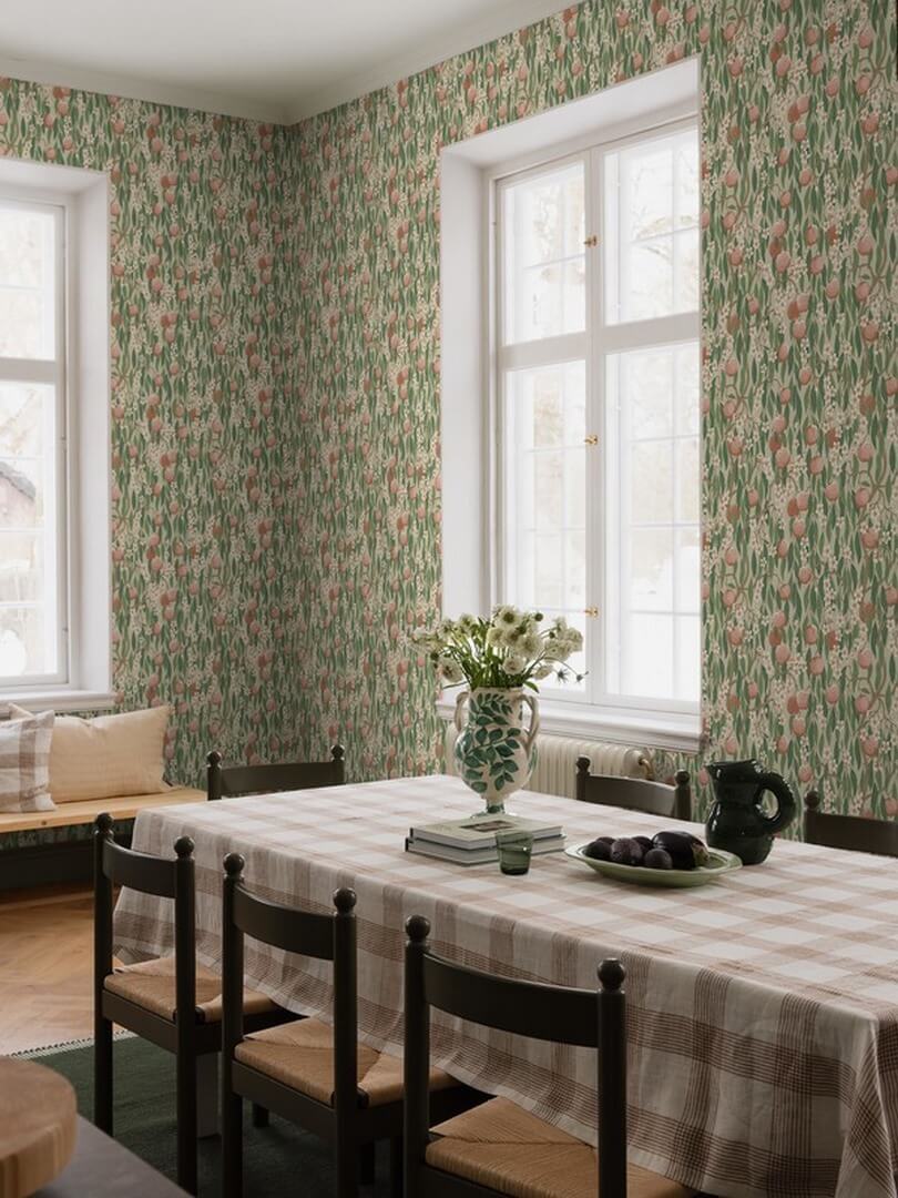 Tapeta owoce Boras Tapeter 9168 Persikotrad Flowers