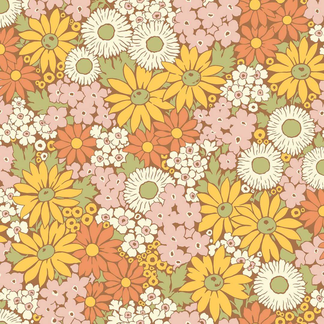 Tapeta kwiaty retro Boras Tapeter 9169 Flower Power Flowers