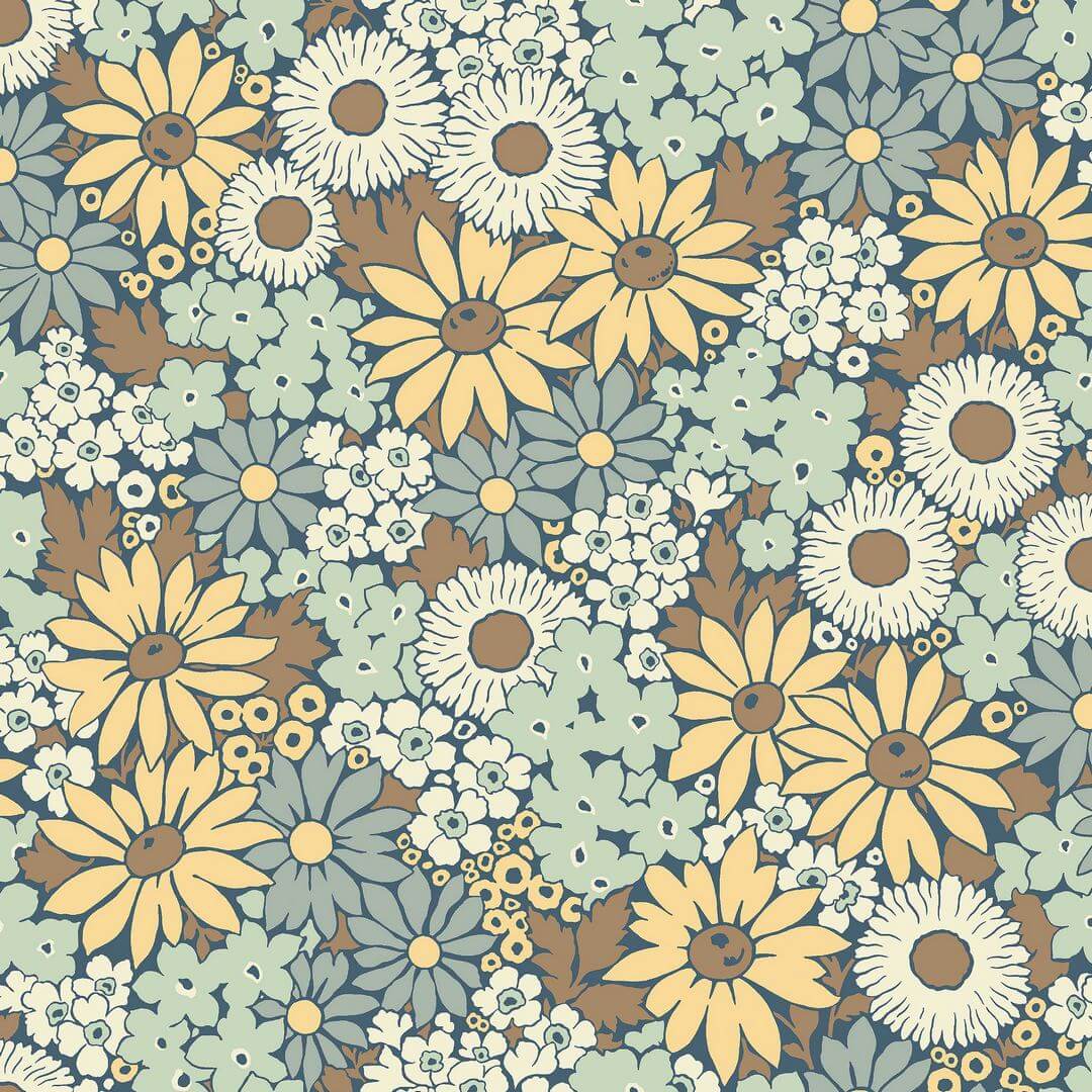 Tapeta kwiaty retro Boras Tapeter 9170 Flower Power Flowers