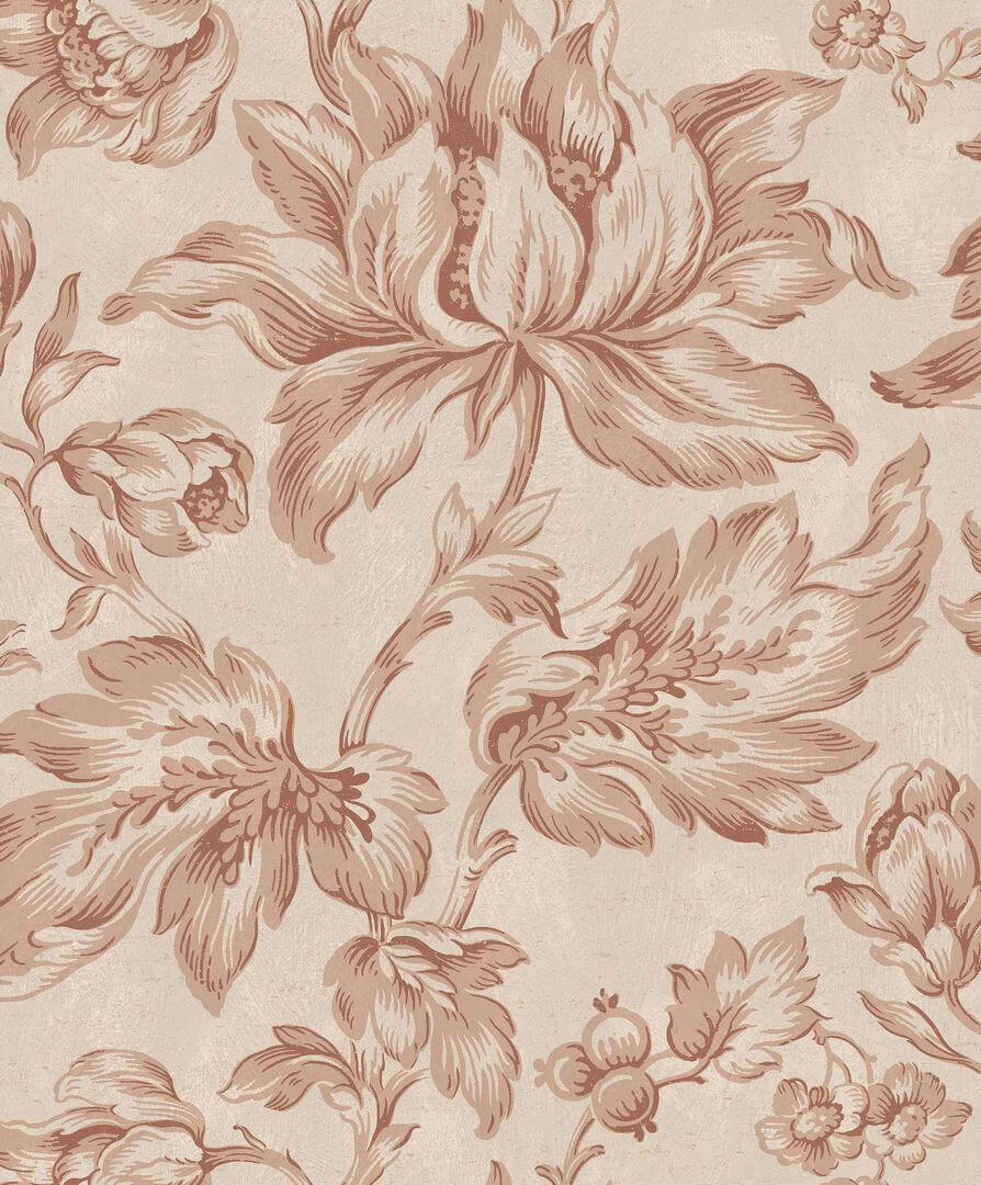 Tapeta kwiaty vintage Boras Tapeter 9157 Archive Flower Flowers