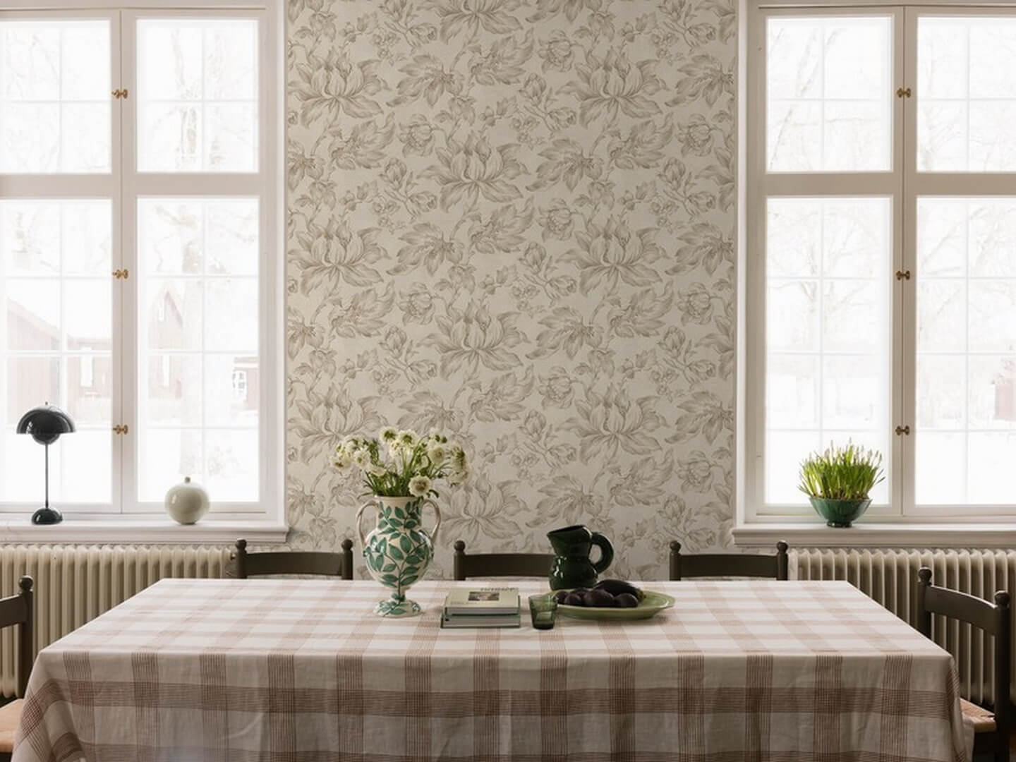 Tapeta kwiaty vintage Boras Tapeter 9156 Archive Flower Flowers