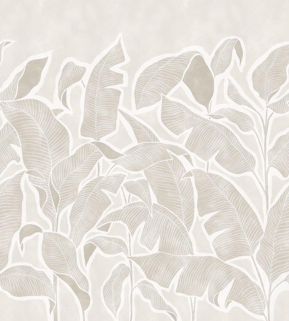 Tapeta do sypialni stylizowane liście Rebel Walls R21430 Tropical Breeze - tapeta na wymiar