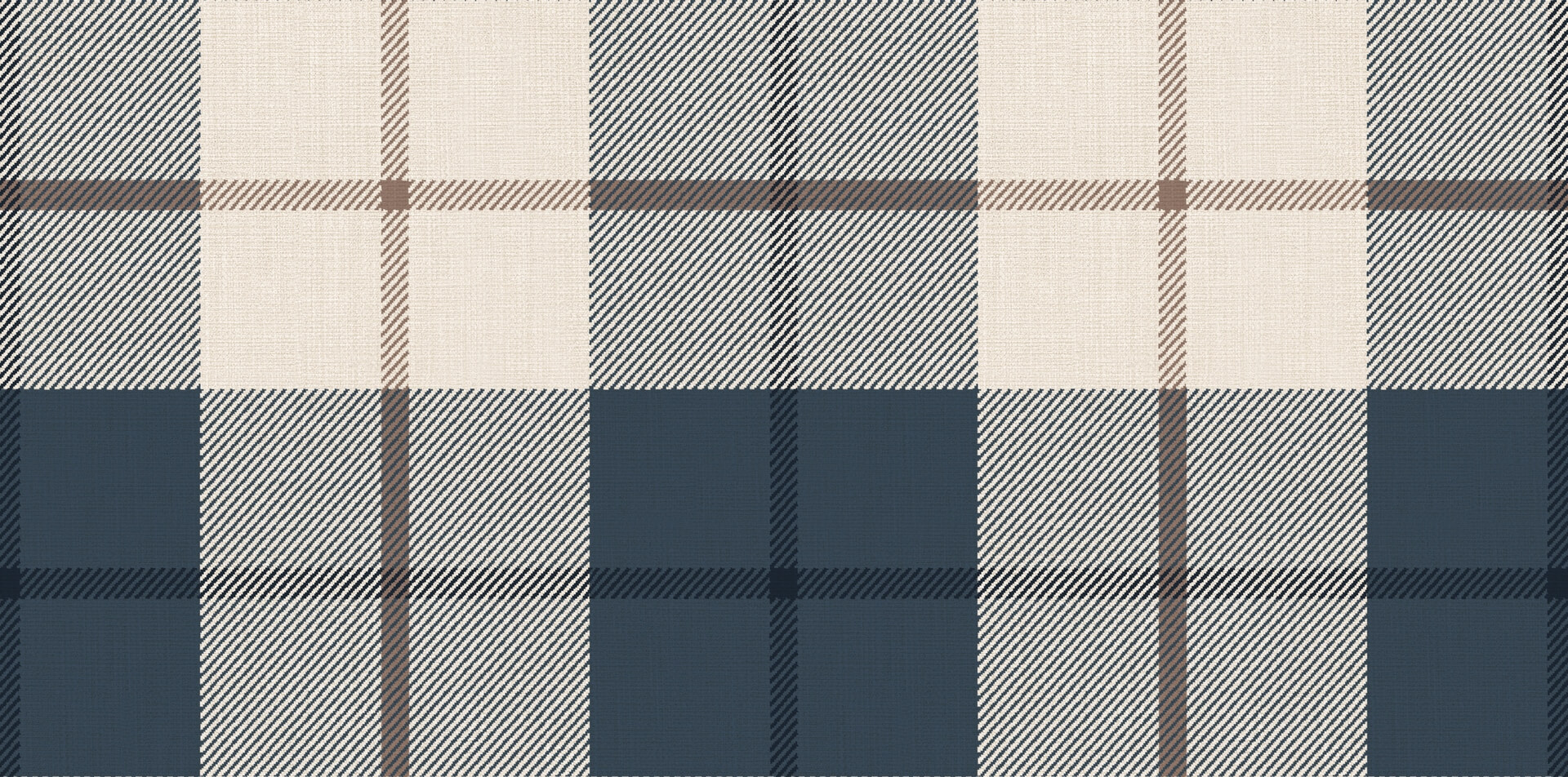 Tapeta w kratkę Sandberg S11018 Ranold Classic Blue Henrik Ranold