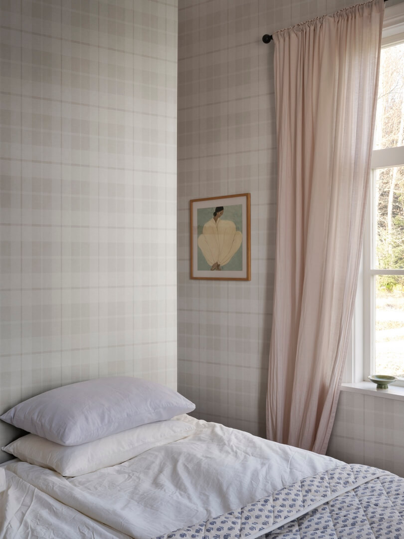Tapeta w kratkę Sandberg S11017 Ranold Light Gray Henrik Ranold