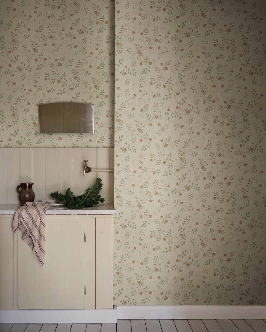 Tapeta delikatne pnącza Sandberg 840-12 Henny Ginseng Kolonin II