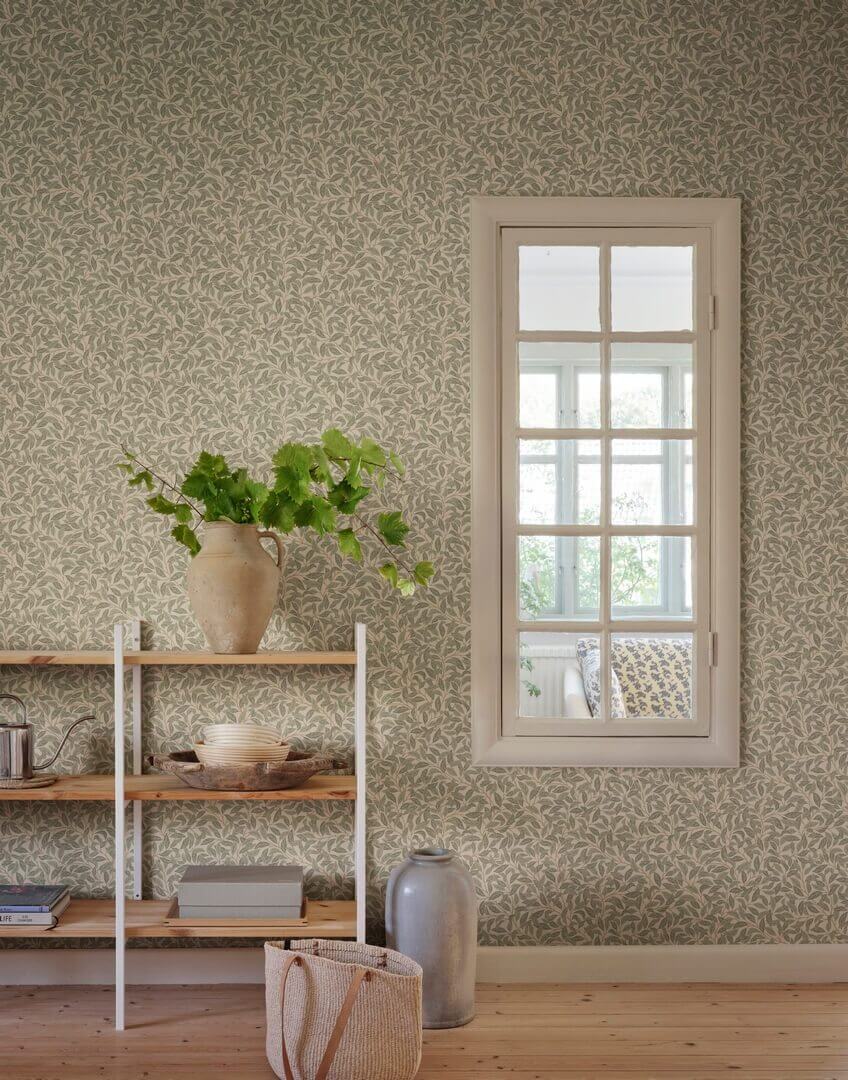 Tapeta liście Sandberg S10771 Jonas Garden Green Kolonin II