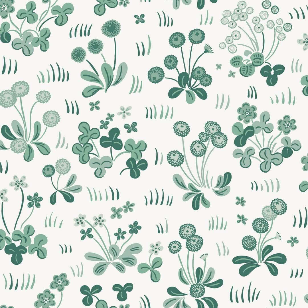 Tapeta łąka Sandberg S10784 Bellis Emerald Kolonin II