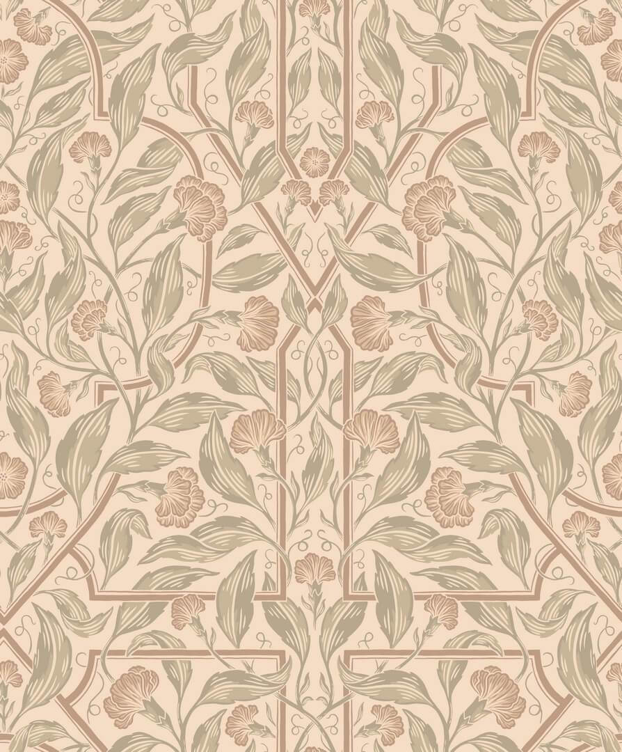 Tapeta roślinna Sandberg S10801 Edda Beige Kolonin II