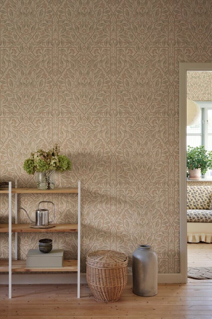 Tapeta roślinna Sandberg S10801 Edda Beige Kolonin II