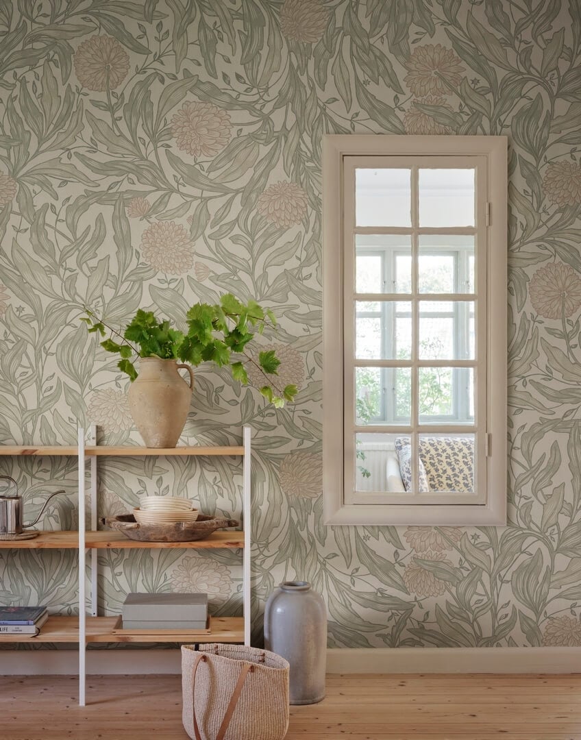Fototapeta roślinna Sandberg S10768 Olof Mural Garden Green Kolonin II
