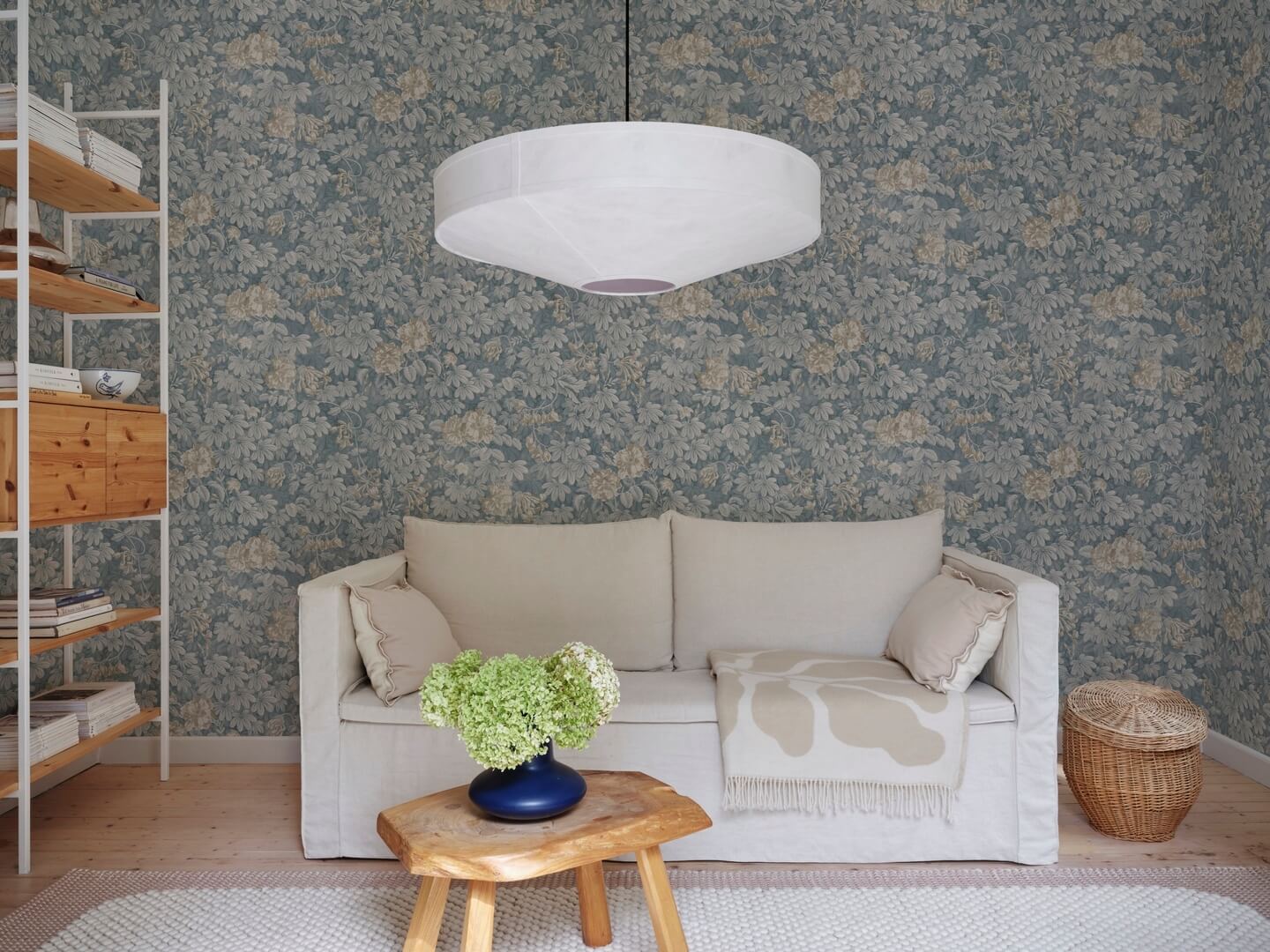 Fototapeta roślinna Sandberg S10901 Tyra Misty Blue Kolonin II