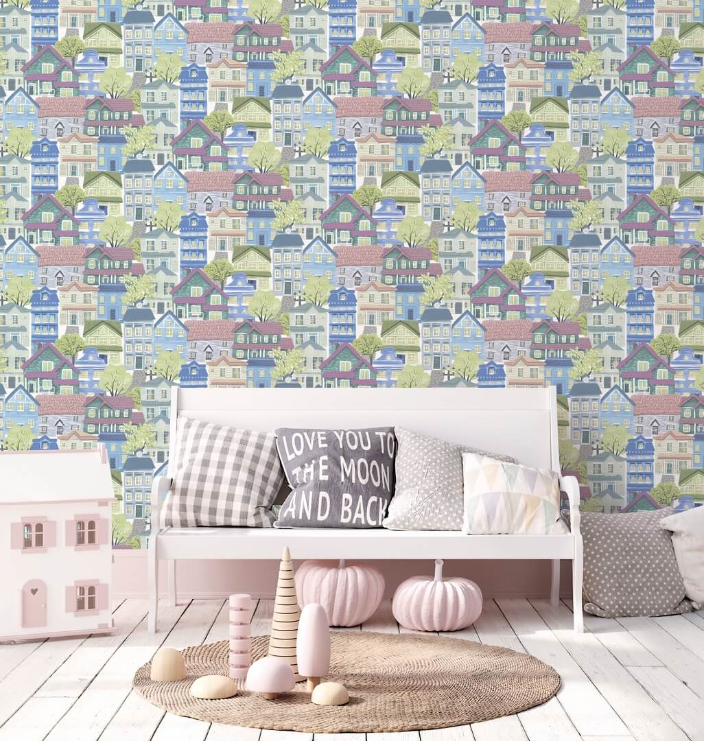 Tapeta domki Galerie G78601 Kids Teens