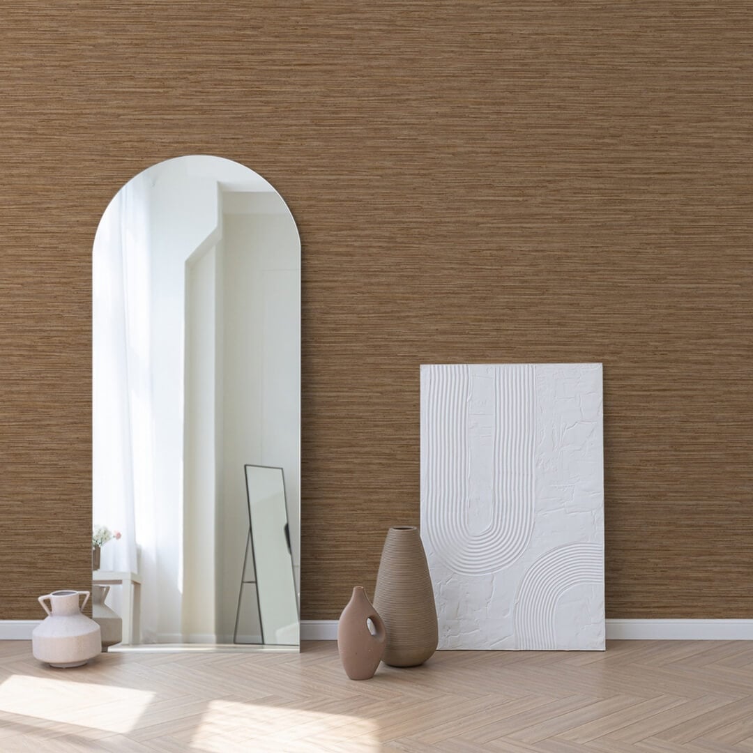 Tapeta imitująca naturalne płótna Grandeco DR1204 Drop - 106 cm szer.