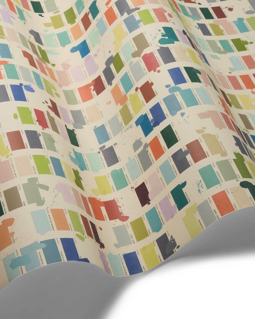 Tapeta w stylu retro Cole & Son 131/7023 Coles' Colour Card Formations