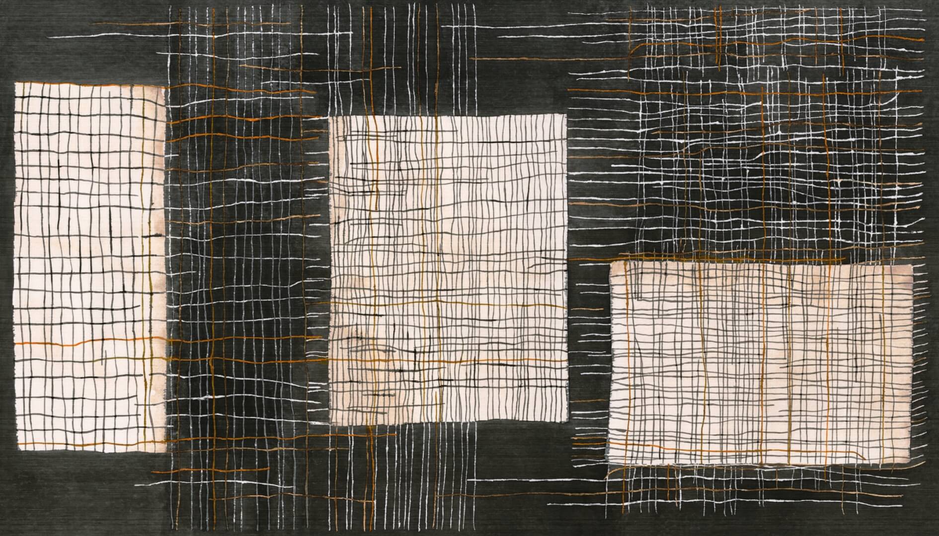 Mural geometryczny Elitis VP 1013 01 Sashiko Ceres