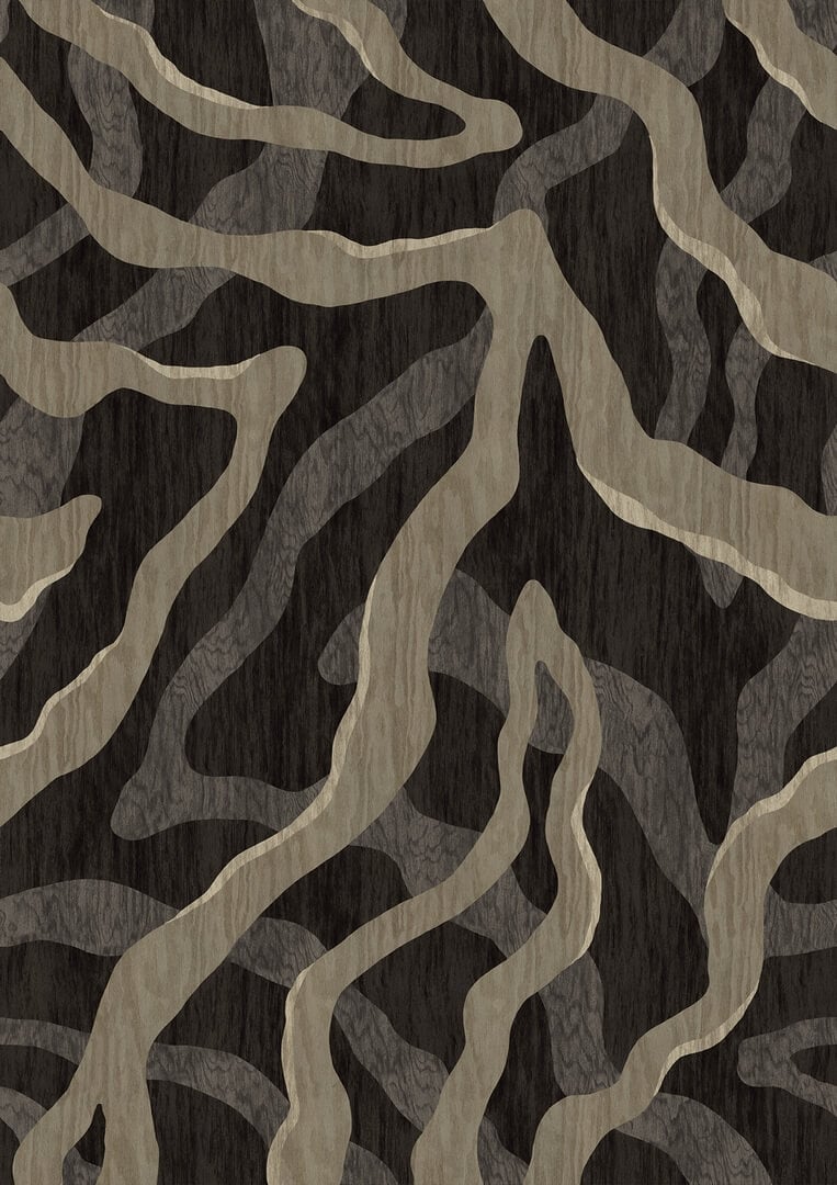 Mural inspirowany drewnem Masureel DGCAL4011 Intarsio Caldera