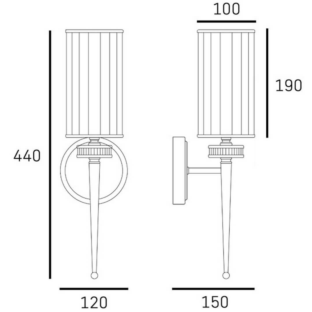 Kinkiet HAVEN W01774BR Cosmo Light