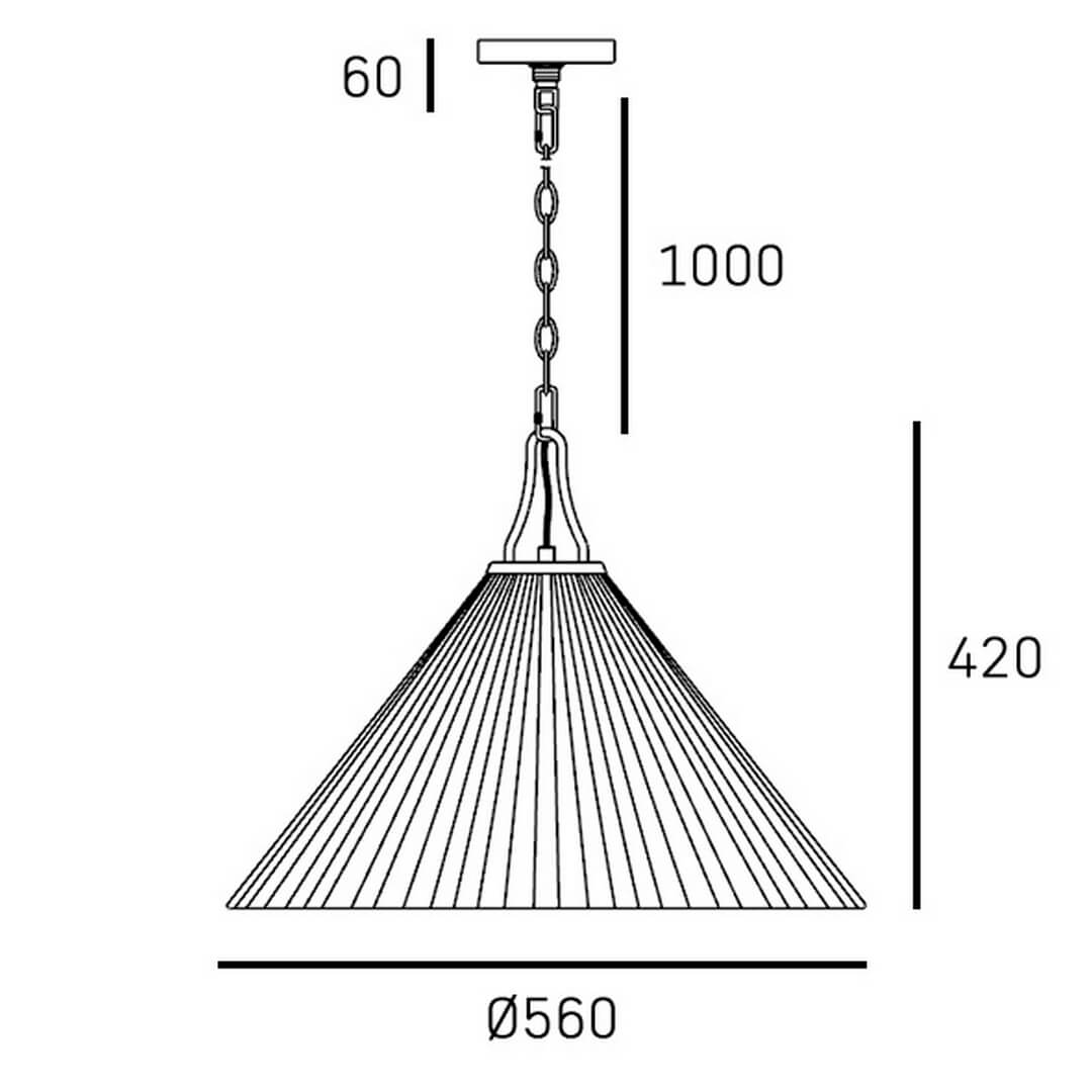 Lampa wisząca PROVIDENCE P01521BR-WH Cosmo Light