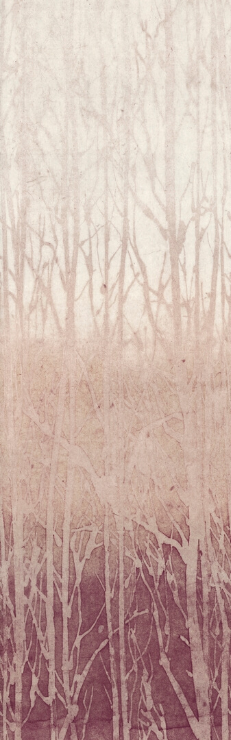 Mural tekstylny sylwetki drzew Arte 32371 Arbor Ombre
