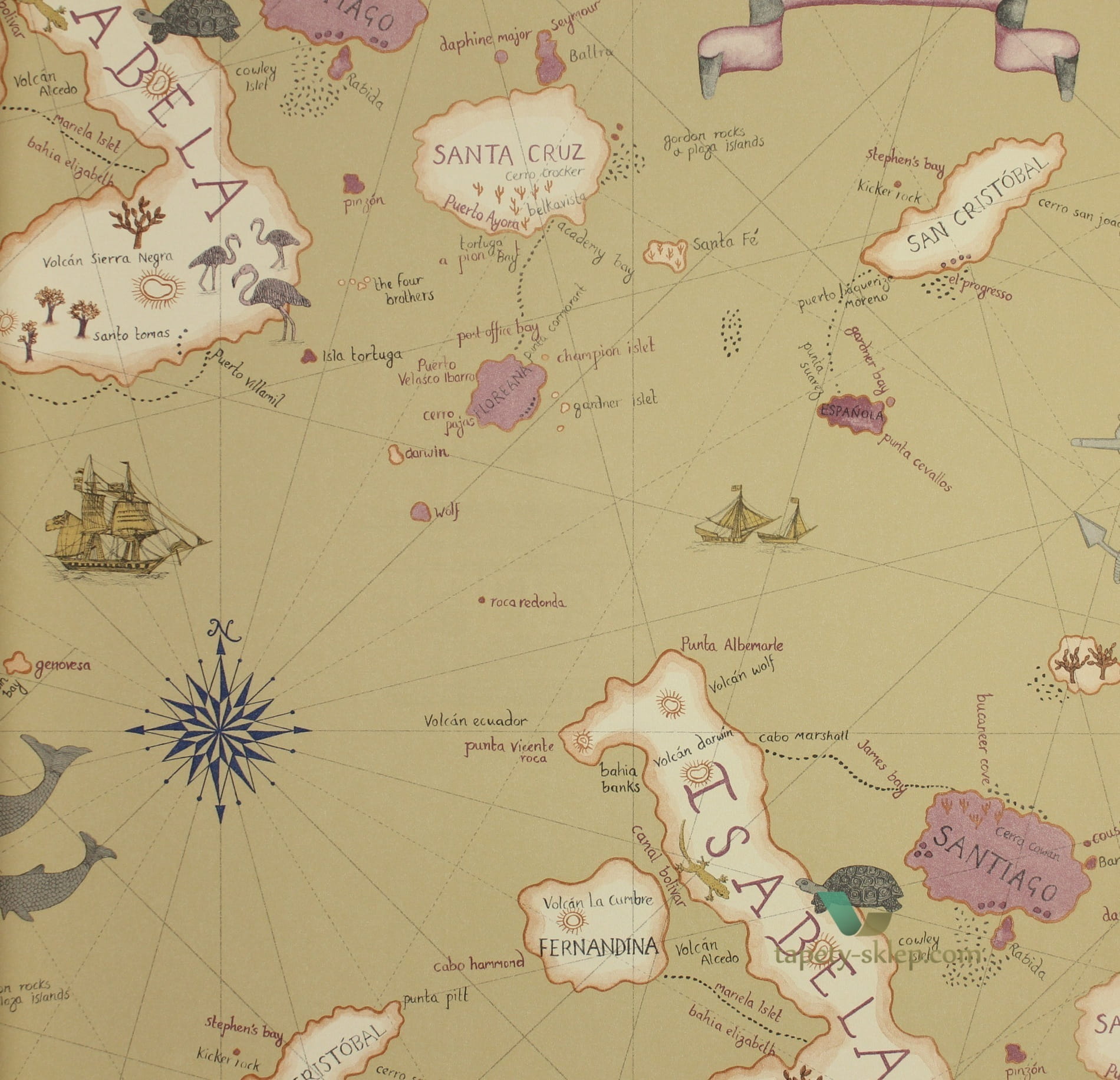 Tapeta mapa 213363 Sanderson Voyage of Discovery