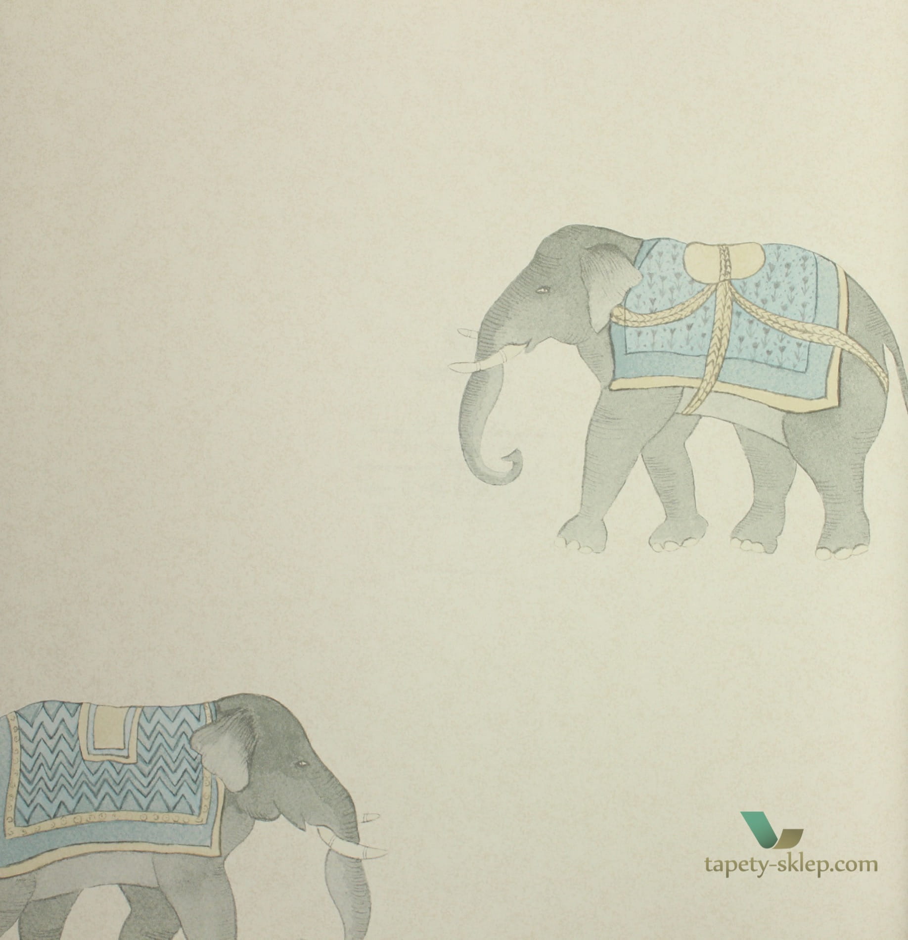 Tapeta słonie Sanderson 216332 Art of the Garden