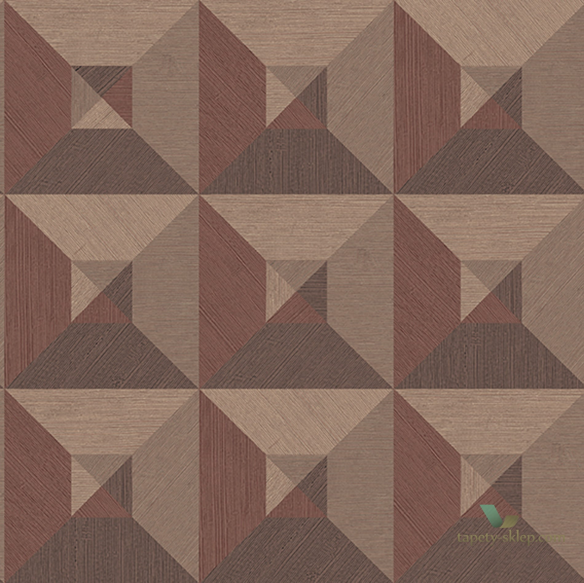 Tapeta z geometrycznym wzorem Arte Pyramid 26502 Focus